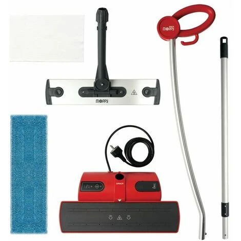 Polti PTEU0275 Moppy Red Lavapavimenti A Vapore Senza Filo Capacita' 0,7 Litri Potenza 1500 W 2 Panni Inclusi Alluminio 6 Polti PTEU0275 Moppy Red Lavapavimenti A Vapore Senza Filo Capacita' 0,7 Litri Potenza 1500 W 2 Panni Inclusi Alluminio - immagine 4