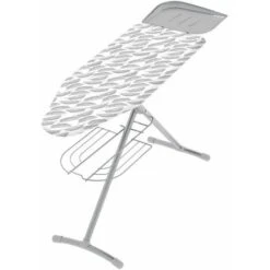 Colombo Asse Stiro TURBO 120x44 Regolabile In 6 Posizioni Di Altezza, Poggiaferro Portacaldaia Con Inserti In Silicone, Portagrucce, Griglia Portabiancheria Rinforzata