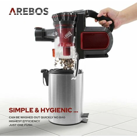 AREBOS Aspirapolvere Portatile A Batteria Aspirapolvere 2 In 1 Aspirapolvere 7 AREBOS Aspirapolvere Portatile A Batteria Aspirapolvere 2 In 1 Aspirapolvere - immagine 5