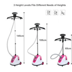 Stiratore Verticale A Vapore 1700W, Ferro Da Stiro Professionale, Rosa -Pulizia Della Casa 35183459 3