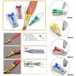 Strumento Per La Creazione Di Nastri In Sbieco Accessori Per Il Cucito Set Per Nastri In Acciaio Inossidabile -Pulizia Della Casa 63843253 3