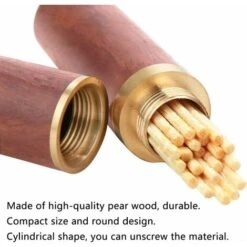 Scatola Per Aghi Scatola In Legno, 2 Pezzi Porta Aghi In Legno Scatole Per Aghi Da Cucire Mini Scatola Universale Per Aghi Da Cucire Per La Conservazione Dell'ago, Stoccaggio Per Stuzzicadenti -Pulizia Della Casa 63853738 4