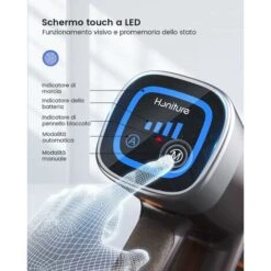 HONITURE S11 Scopa Elettrica Senza Fili,33Kpa/400W Aspirapolvere Senza Fili Potente Con Display Touch E LED,Prevenire L'avvolgimento Dei Capelli,Aspiratore Senza Filo Per Peli Animali -Pulizia Della Casa 63921489 3