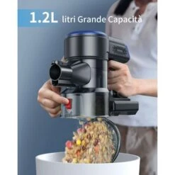 HONITURE S12 Scopa Elettrica Senza Fili,33Kpa Aspirapolvere Senza Fili Potente Con Display, Autonomia 55 Minuti,1,2L Capacità, Regolazione A 5 Livelli,Scope Elettriche Senza -Pulizia Della Casa 63921494 4