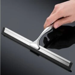 Tergicristallo In Acciaio Inossidabile Tergicristallo In Silicone Per Acqua Per La Pulizia Delle Finestre Bagno Ristorante Hotel Home -Pulizia Della Casa 69207382 3