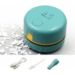 Mini Aspirapolvere Da Tavolo Senza Fili, Aspirapolvere Da Tavolo Portatile Rotante A 360° Con USB Ricaricabile Per Rimuovere Briciole, Polvere E Cenere Da Tavolo, Scrivania E Tastiera