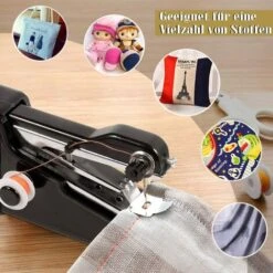 Mini Macchina Da Cucire Portatile - Macchina Da Cucire Portatile Portatile - Macchina Da Cucire Elettrica Portatile Per Adulti - Adatto Per Tessuti, Viaggi Domestici Fai-da-te, Abbigliamento -Pulizia Della Casa 70836265 5