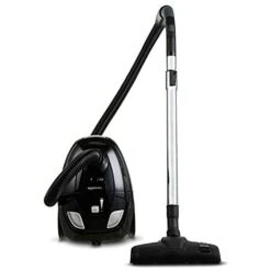 Amazon Basics, Potente Aspirapolvere A Cilindro, Con Sacchetto, Per Pavimenti Duri E Tappeti, Filtro HEPA, Leggero E Compatto, 700 W, 1.5 L (EU)