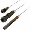 3 Pezzi In Pelle Punteruolo Strumento Per Cucire, Punteruolo In Pelle, Punteruolo In Legno, Per Cucire In Pelle, Pelle Fatta A Mano Fai Da Te, 3 Forme -Pulizia Della Casa 71374519 1