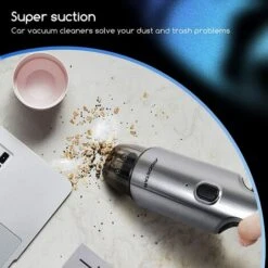 ASPIRAPOLVERE PORTATILE SENZA FILI PER AUTO CASA POTENTE USB RICARICABILE LEGGER -Pulizia Della Casa 75711401 4
