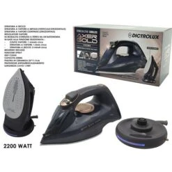 FERRO DA STIRO 2 IN 1 CERAMICA CON BASE