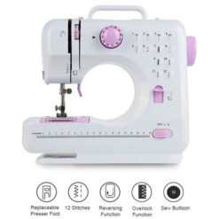 Macchina Da Cucire Overlock Elettrica Macchina Da Cucire 12 Punti Macchina Da Cucire A Doppio Filo