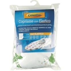 Telo Asse Da Stiro Doppio Strato Con Elastico E Mollettone - Cm.140x50