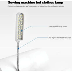 30LED Super Bright Macchina Da Cucire Per Abbigliamento Luce Multifunzionale Flessibile Per Macchina Da Cucire, Lampada A LED A Risparmio Energetico -Pulizia Della Casa 77489918 4