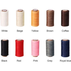 150D Corde Cerate Poliestere Filo Per Cucire In Pelle Per Tutti Gli Usi Piatto Cera Cuciture Stringhe Per Legatoria Macrame Artigianato Braccialetti FAI DA TE -Pulizia Della Casa 77493470 5