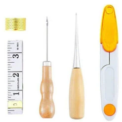 31Pcs In Pelle Filo Cerato Strumento Del Mestiere Accessori Per Cucire FAI DA TE In Pelle Aghi Per Cucire A Mano Per Tappeto In Pelle Tela Cucito FAI DA TE -Pulizia Della Casa 77495261 4