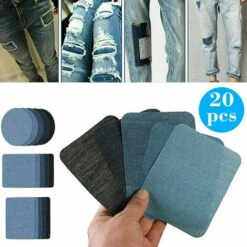20 Toppe Termoadesive Per Jeans, Toppe In Tessuto Denim, Senza Cuciture, Toppe Per Pantaloni Al Ginocchio, In 4 Misure, Per Bambini, Donne, Uomini, Jeans E Riparazione Di Abbigliamento (multicolore) -Pulizia Della Casa 77496100 4