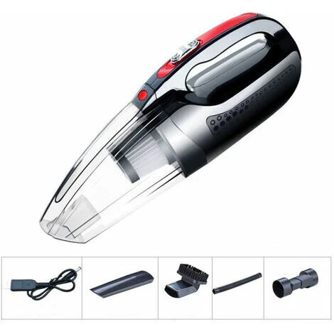 Potente Aspirapolvere Portatile Ad Aspirazione, Aspirapolvere Portatile Senza Fili Ricaricabile Per La Pulizia Di Peli Di Animali Domestici E Polvere Di Ghiaia Per Auto, Nero 4 Potente Aspirapolvere Portatile Ad Aspirazione, Aspirapolvere Portatile Senza Fili Ricaricabile Per La Pulizia Di Peli Di Animali Domestici E Polvere Di Ghiaia Per Auto, Nero - immagine 2