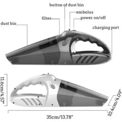 Aspirapolvere Per Auto Senza Fili 4 In 1 Da 120 W Con Ricarica USB Aspirapolvere Umido E Secco-nero 8 Aspirapolvere Per Auto Senza Fili 4 In 1 Da 120 W Con Ricarica USB Aspirapolvere Umido E Secco-nero -Pulizia Della Casa 81888271 3