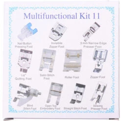 Set Di Piedini Per Macchina Da Cucire 11 Pezzi Piedino Per Macchina Da Cucire Professionale Per Lavori Di Cucito Janome Brother Singer Parti E Accessori Per Macchine Da Cucire Punto Invisibile Kit Di -Pulizia Della Casa 83651343 3