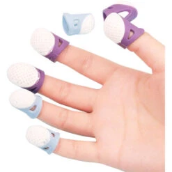 Ditale Antiscivolo Morbido Per La Casa Cucito Per La Casa Proteggi Attrezzi Fai-da-te Quilting Accessori Artigianali Ditale Per Dita Medio-grande Cucito 1pc (Blu) -Pulizia Della Casa 85581017 3