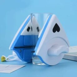 Tergicristallo Per Vetri A Doppia Faccia, Lavavetri Magnetico Per Vetri A Doppia Faccia(blu) -Pulizia Della Casa 86170291 3