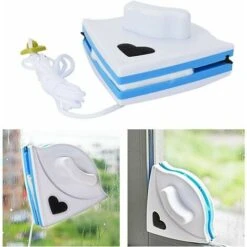 Tergicristallo Per Vetri A Doppia Faccia, Lavavetri Magnetico Per Vetri A Doppia Faccia(blu) -Pulizia Della Casa 86170291 4