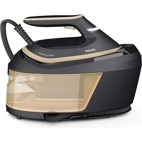 Philips Domestic Appliances PerfectCare 6000 Series Ferro Da Stiro Con Caldaia - 2400W, Colpo Di Vapore 600g, Pressione 8 Bar, Tecnologia OptimalTEMP, Serbatoio 1,8 L, Nero (PSG6064/80) 3 Philips Domestic Appliances PerfectCare 6000 Series Ferro Da Stiro Con Caldaia - 2400W, Colpo Di Vapore 600g, Pressione 8 Bar, Tecnologia OptimalTEMP, Serbatoio 1,8 L, Nero (PSG6064/80)