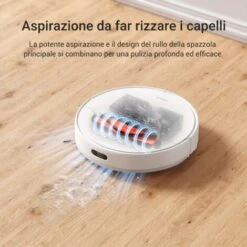 Dreame D10 Plus Robot Aspirapolvere Lavapavimenti Con Svuotamento Automatico Polvere, Navigazione LiDAR Rilevamento Ostacoli, Aspirazione 4000Pa Tappeti Peli Animali, Autonomia 170min, WiFi/APP/Alexa -Pulizia Della Casa 86325524 5