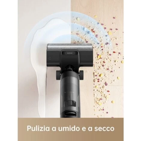 Dreame H12 Pro Aspirapolvere Lavapavimenti Senza Fili, Pulizia Bordi, Autopulente, Asciugatura Ad Aria Calda, Serbatoio Acqua 900 Ml, 35min Autonomia, Pavimenti Duri, Peli Animali Domestici 5 Dreame H12 Pro Aspirapolvere Lavapavimenti Senza Fili, Pulizia Bordi, Autopulente, Asciugatura Ad Aria Calda, Serbatoio Acqua 900 Ml, 35min Autonomia, Pavimenti Duri, Peli Animali Domestici - immagine 3