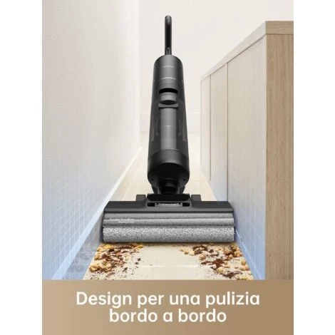 Dreame H12 Pro Aspirapolvere Lavapavimenti Senza Fili, Pulizia Bordi, Autopulente, Asciugatura Ad Aria Calda, Serbatoio Acqua 900 Ml, 35min Autonomia, Pavimenti Duri, Peli Animali Domestici 6 Dreame H12 Pro Aspirapolvere Lavapavimenti Senza Fili, Pulizia Bordi, Autopulente, Asciugatura Ad Aria Calda, Serbatoio Acqua 900 Ml, 35min Autonomia, Pavimenti Duri, Peli Animali Domestici - immagine 4