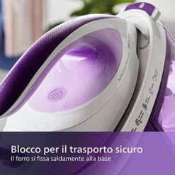 Philips PerfectCare Performer Ferro Da Stiro Con Caldaia- 2600W, Colpo Di Vapore 450g, Pressione 6,5 Bar, Tecnologia OptimalTEMP, Serbatoio 1,8 L, Viola/Bianco (GC8752/30) 11 Philips PerfectCare Performer Ferro Da Stiro Con Caldaia- 2600W, Colpo Di Vapore 450g, Pressione 6,5 Bar, Tecnologia OptimalTEMP, Serbatoio 1,8 L, Viola/Bianco (GC8752/30) -Pulizia Della Casa 86627977 5