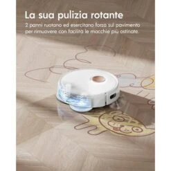 Yeedi Floor 3 Station, Robot Aspirapolvere E Lavapavimenti Con Stazione Autopulente, Potenza 5100Pa, Rilevamento Ostacoli 3D, Perfetto Per La Pulizia Di Tappeti E Pavimenti Duri -Pulizia Della Casa 87935930 3
