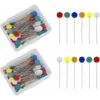 HIASDFLS Spilli A Testa Di Fiore, Spilli Da Cucito Dritti Colori Assortiti Spilli Patchwork Con Custodie Trasparenti Per Progetti Di Cucito Artigianato Da Sarta 200 Pezzi -Pulizia Della Casa 88133756 1