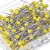 HIASDFLS 250 Spilli Con Testa In Vetro Per Sarta (giallo) -Pulizia Della Casa 88134574 1