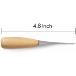 12 Pezzi Kit Di Strumenti Per Artigianato In Pelle, Aghi Da Cucito, Filo Cerato, Cordoncino, Punteruolo, Ditale Per Cucire, Riparazione In Pelle Fai Da Te (12 Pezzi) -Pulizia Della Casa 88665765 5