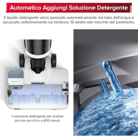 Roborock Dyad Pro Aspirapolvere Senza Fili Wet Dry, 17000pa Aspirapolvere Lavapavimenti Autoasciugante E Autopulente Con APP 6 Roborock Dyad Pro Aspirapolvere Senza Fili Wet Dry, 17000pa Aspirapolvere Lavapavimenti Autoasciugante E Autopulente Con APP - immagine 4