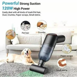 Aspirapolvere Portatile Senza Fili: Mini Aspirapolvere Portatile Ricaricabile Con Potente Aspirazione, Aspirapolvere Portatile Umido E Secco Per Moquette Per Auto. -Pulizia Della Casa 91191294 4