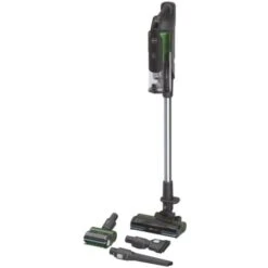 Hoover HF9 Aspirapolvere Senza Filo Con Anti-Twist ™, 350W, Autonomia 60 Min, Doppia Batteria, Spazzola Antigroviglio, Display Led, Verde/Grigio, Garanzia 5 Anni