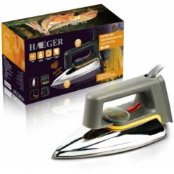 Ferro Da Stiro A Secco Vecchio Stile 2200 W, Regolazione Della Temperatura A Tre Stadi, Riscaldamento Rapido, Piastra Inferiore In Acciaio Inossidabile - -Pulizia Della Casa 94166800 4