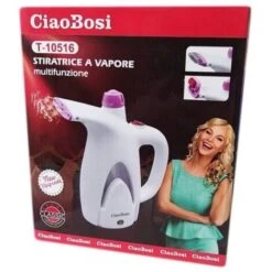 Trade Shop - Stiratrice A Vapore Ferro Da Stiro Verticale Abiti Vestiti 800 Watt 200ml -Pulizia Della Casa 95096743 3