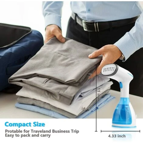 Piroscafo Portatile 1500W 280ML, Piroscafo Portatile Riscaldamento Rapido Piroscafo Tenuto In Mano 4 Piroscafo Portatile 1500W 280ML, Piroscafo Portatile Riscaldamento Rapido Piroscafo Tenuto In Mano - immagine 2