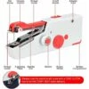 GTA Macchina Da Cucire Portatile Con Cavo USB, Mini Piccola Macchina Da Cucire Portatile Per Bambini, Principianti E Adulti, Cucito Rapido Di Emergenza Con Bobina, Ago Per Casa/Viaggio (Rosso) -Pulizia Della Casa 95747018 1