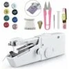 Mini Macchina Da Cucire Elettrica Portatile Con Accessori Per Cucire Per Tessuti…