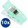 20 Fermagli Per Tessuto Fermagli Per Cucire WonderClips Accessori Per Cucire In Verde -Pulizia Della Casa 97823955 1