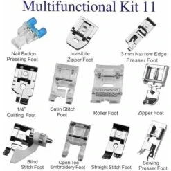 11 Set Di Piedini Per Macchine Da Cucire Domestiche Per Accessori Per Macchine Da Cucire Domestiche Brother Singer Toyota -Pulizia Della Casa 98120624 3